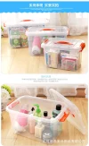 Household multi-specification storage box, toy and snack storage box, single piece set, environmentally friendly plastic transparent with lid, factory direct sales Item Picture